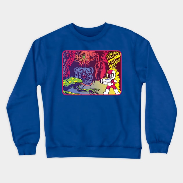 Blaster Master Retro Video Game 80s Crewneck Sweatshirt by dposhirts